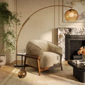 Piedmont Upcycled Contract-Grade Chenille Accent Chair