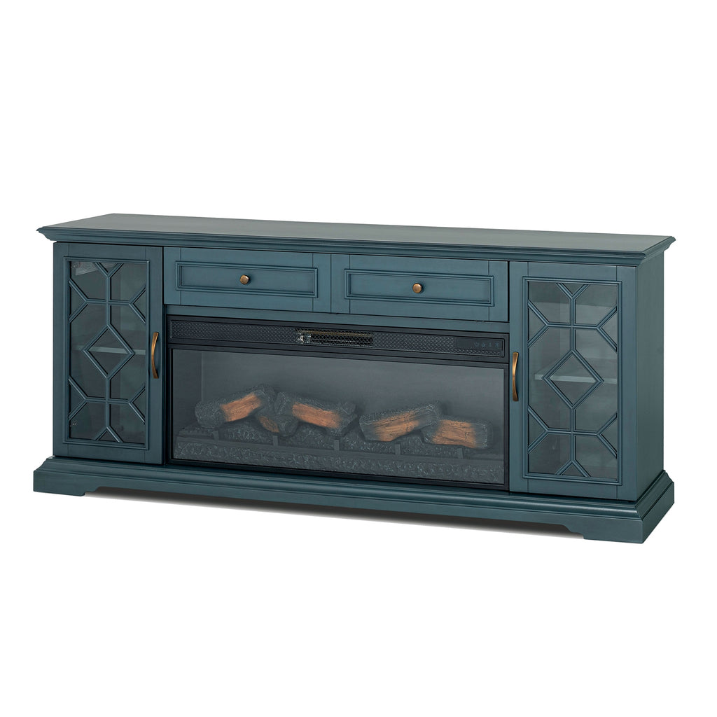 Fidel 74'' Tv Console with Electric Fireplace