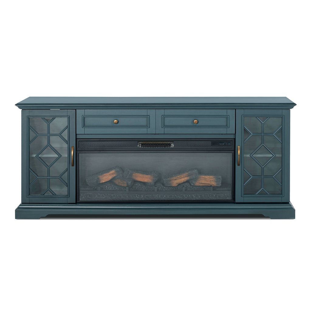 Fidel 74'' Tv Console with Electric Fireplace