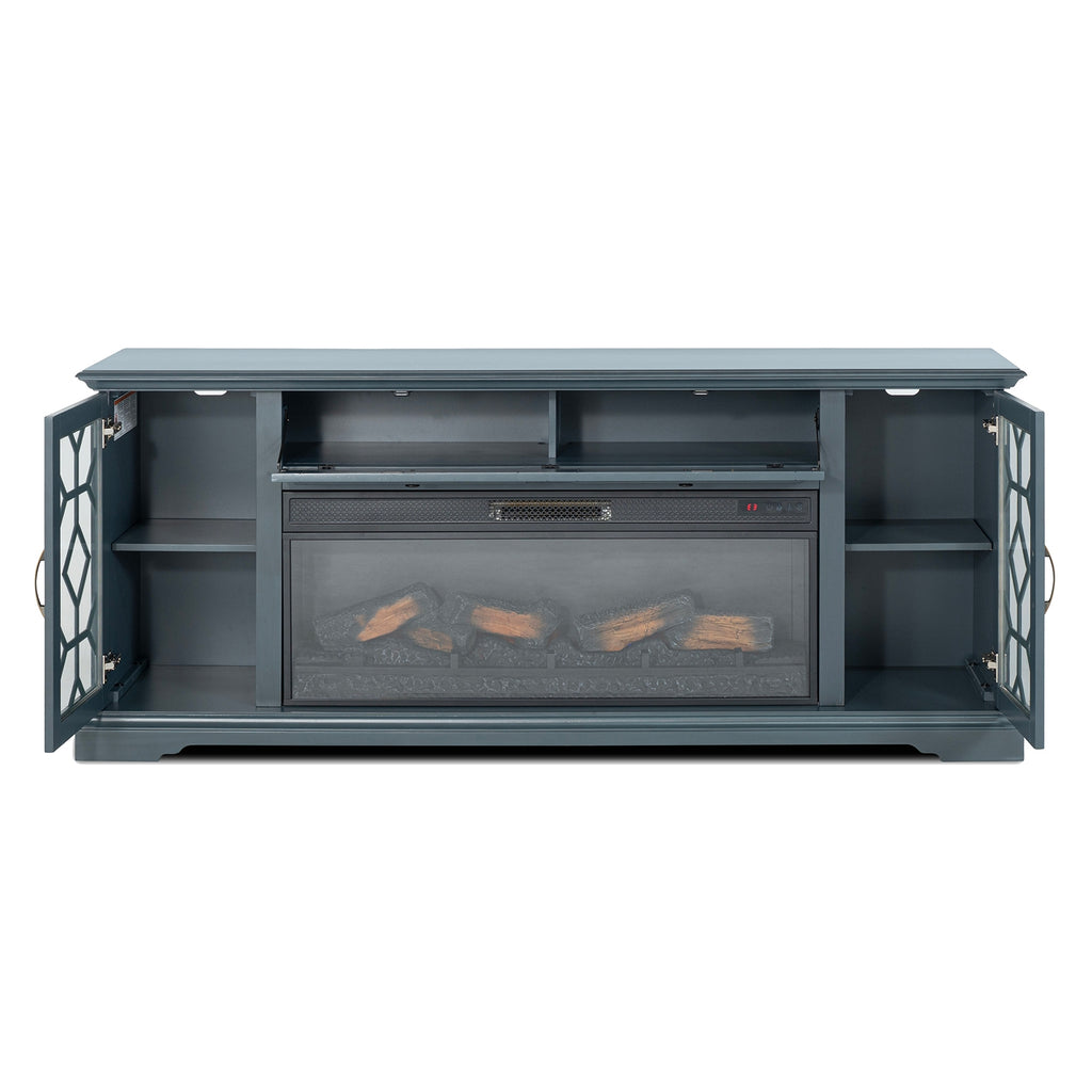 Fidel 74'' Tv Console with Electric Fireplace