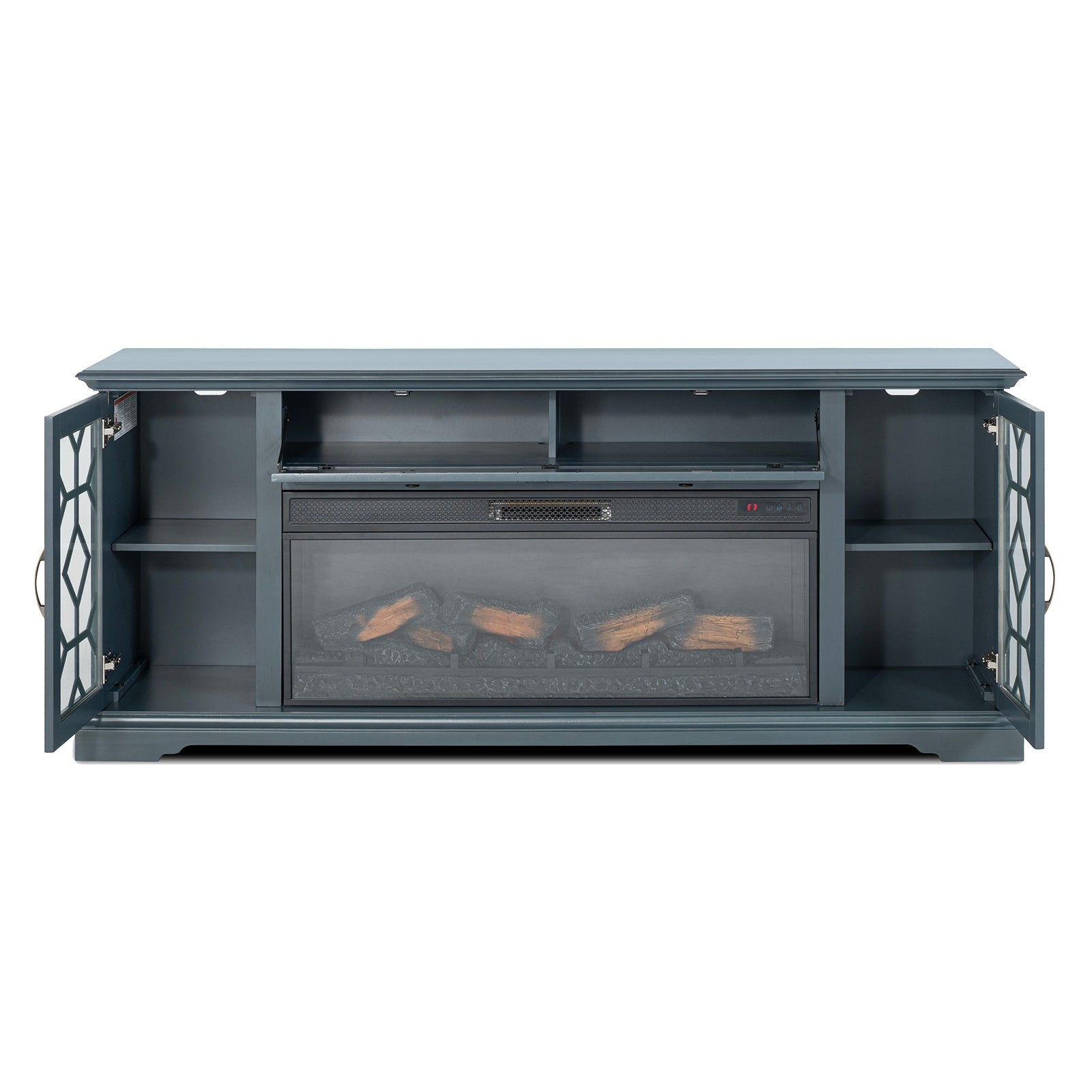 Fidel 74'' Tv Console with Electric Fireplace