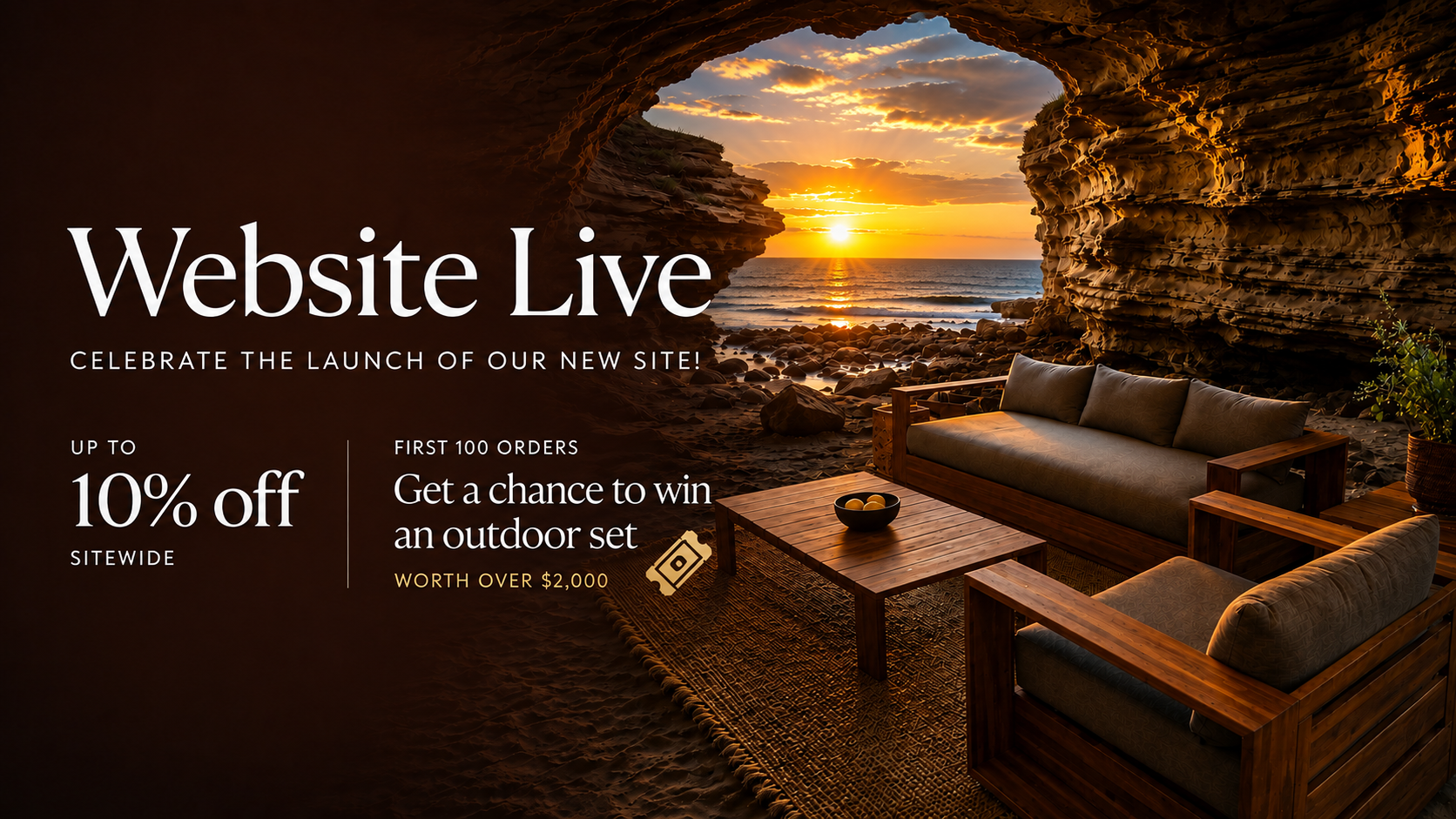 Website Live -- up to 10% off sitewide